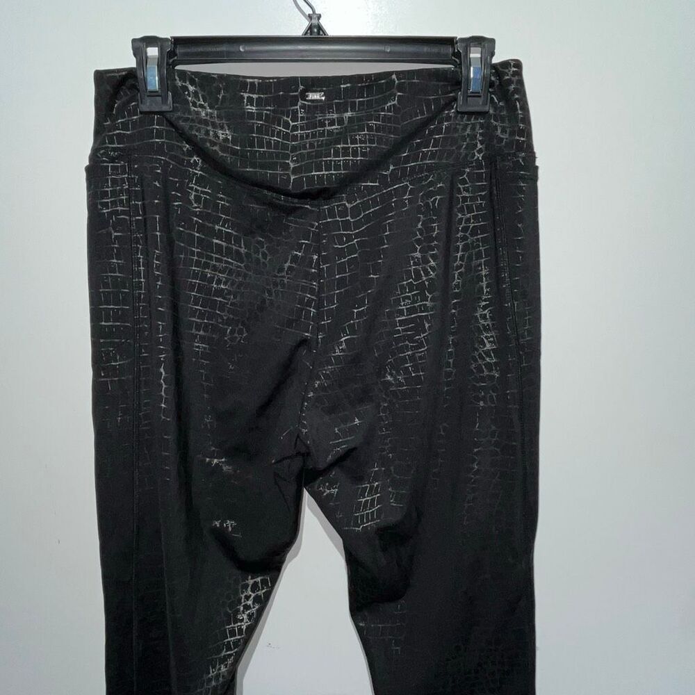 PINK Victoria's Secret Active Black Croc Shine Ultimate V High Waist Leggings XL - Picture 5 of 9